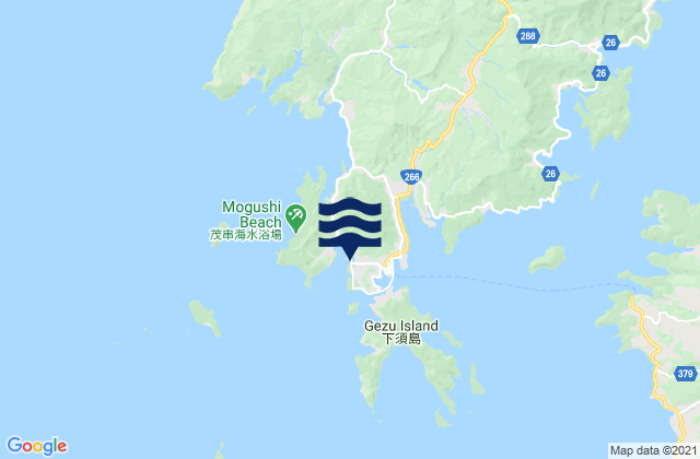 Ushibuka Amakusa Shimo Shima, Japanの潮見表地図