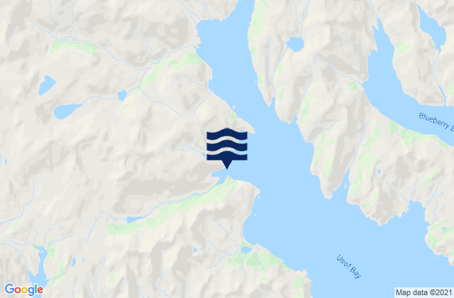 Usof Bay, United Statesの潮見表地図