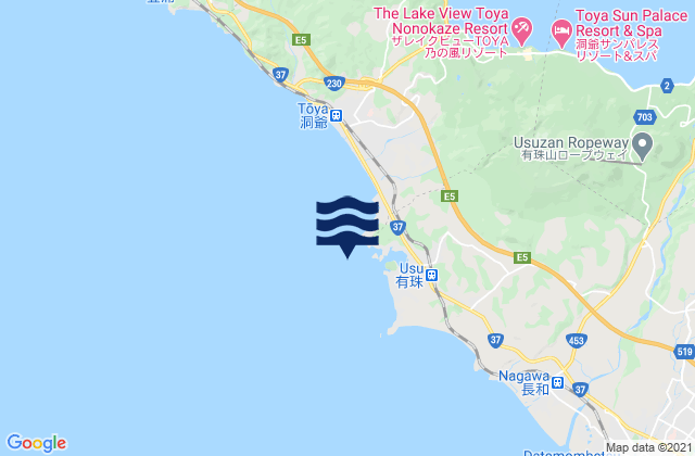 Usu Wan, Japanの潮見表地図