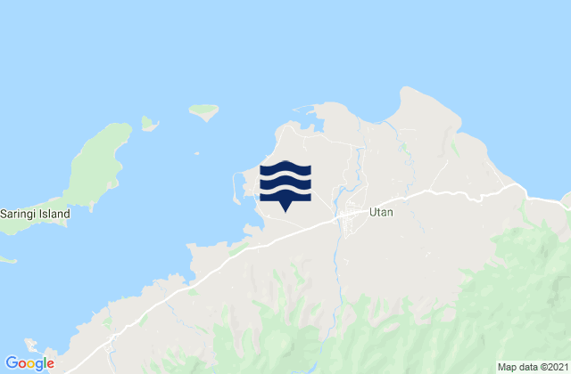 Utan, Indonesiaの潮見表地図