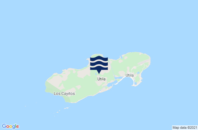 Utila, Hondurasの潮見表地図