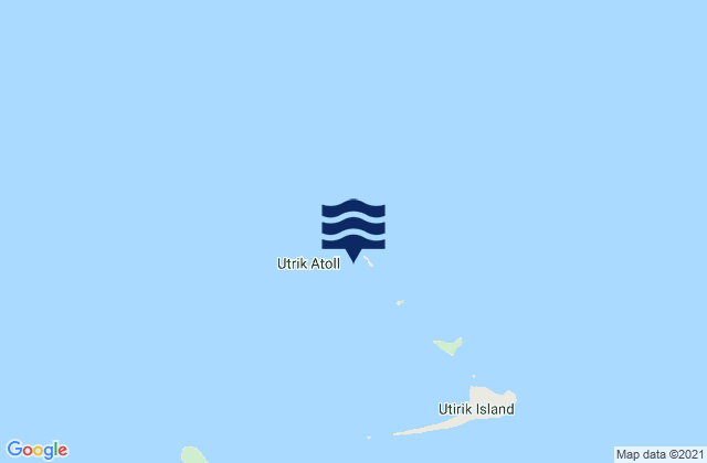 Utrik Atoll, Marshall Islandsの潮見表地図