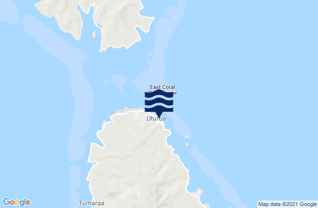 Uturoa, French Polynesiaの潮見表地図