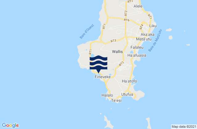 Uvéa, Wallis and Futunaの潮見表地図