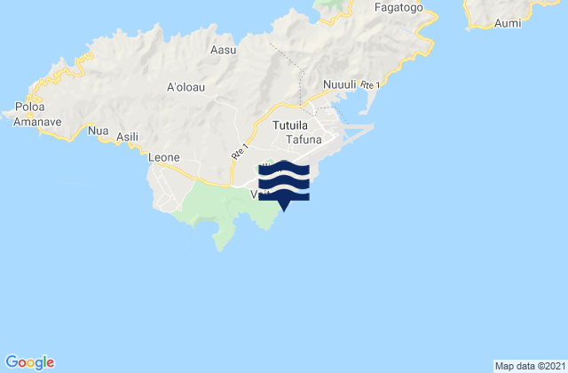 Vaitogi, American Samoaの潮見表地図