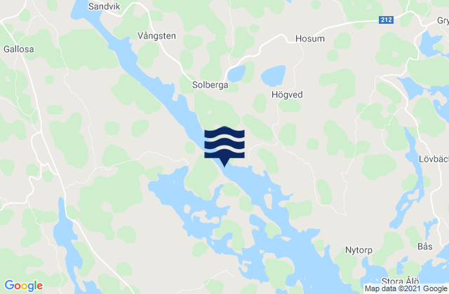 Valdemarsvik, Swedenの潮見表地図