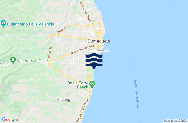 Valencia, Philippinesの潮見表地図