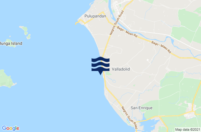 Valladolid, Philippinesの潮見表地図