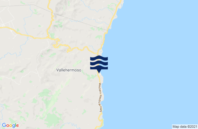 Vallehermoso, Philippinesの潮見表地図