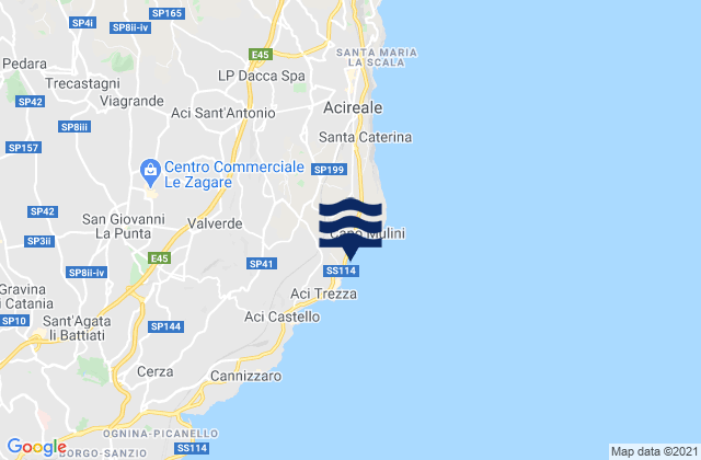 Vambolieri, Italyの潮見表地図