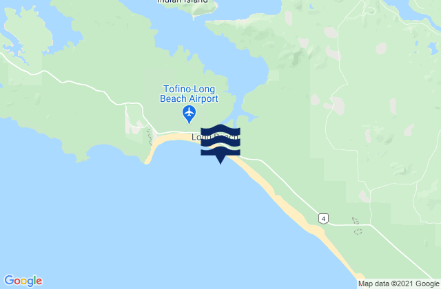 Vancouver Island North (Long Beach), Canadaの潮見表地図