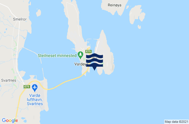 Vardø, Norwayの潮見表地図