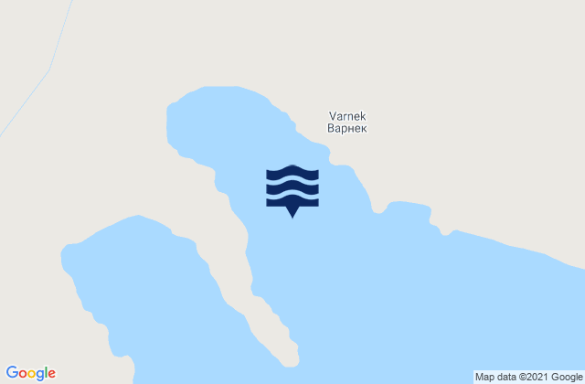 Varneka Bay, Russiaの潮見表地図