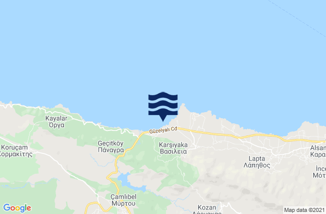 Vasíleia, Cyprusの潮見表地図