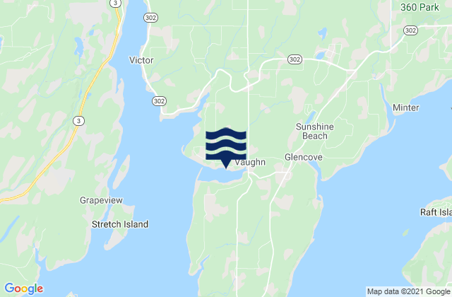 Vaughn Case Inlet, United Statesの潮見表地図