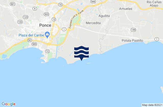Vayas Barrio, Puerto Ricoの潮見表地図