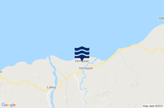 Vemasse, Timor Lesteの潮見表地図