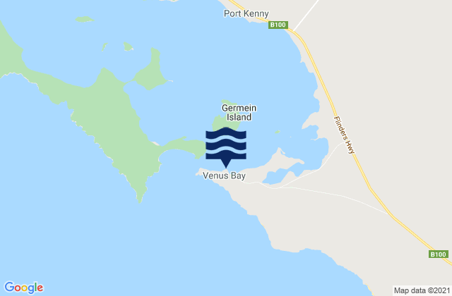 Venus Bay, Australiaの潮見表地図
