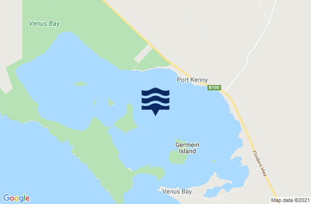 Venus Bay, Australiaの潮見表地図