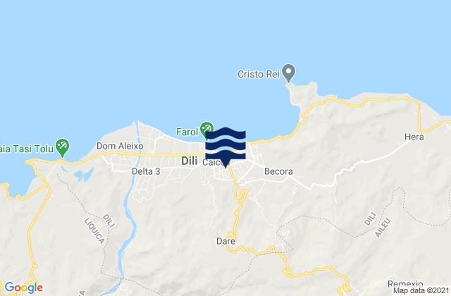 Vera Cruz, Timor Lesteの潮見表地図