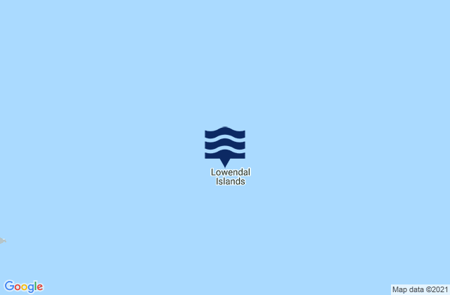 Veranus Island, Australiaの潮見表地図