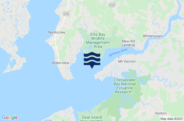 Victor Point 0.8 mile southwest of, United Statesの潮見表地図