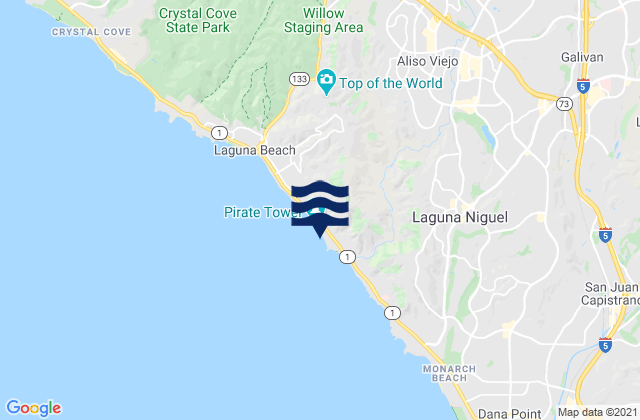 Victoria Beach, United Statesの潮見表地図