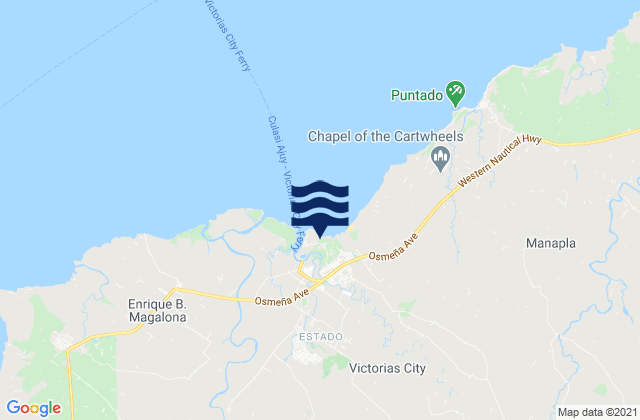 Victorias, Philippinesの潮見表地図