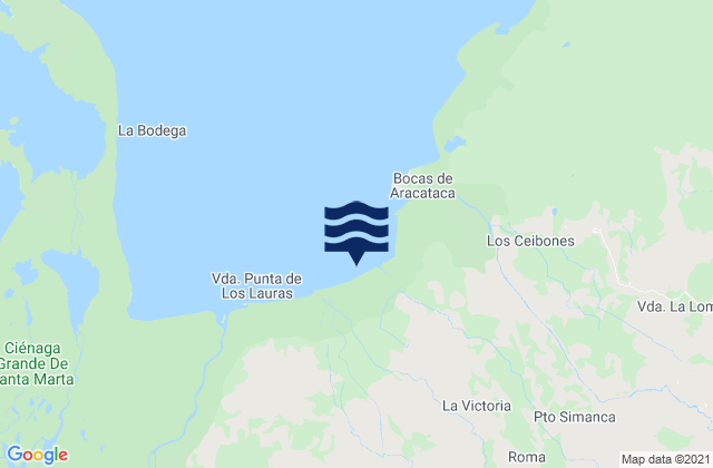 Viento Fresco, Colombiaの潮見表地図