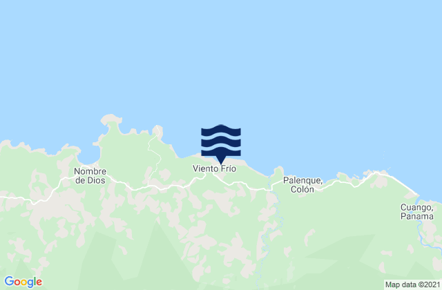 Viento Frío, Panamaの潮見表地図