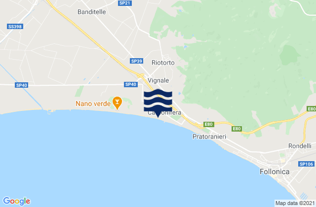 Vignale Riotorto, Italyの潮見表地図