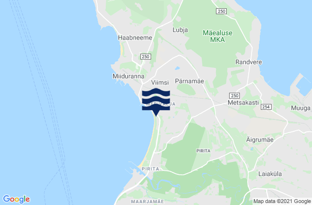 Viimsi vald, Estoniaの潮見表地図