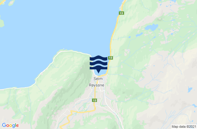 Vikøyri, Norwayの潮見表地図