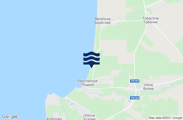Vilino, Ukraineの潮見表地図