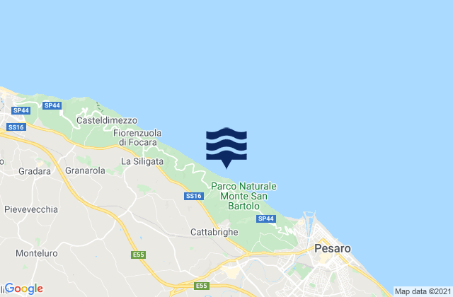Villa Ceccolini, Italyの潮見表地図