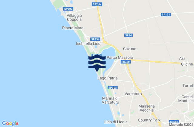 Villa di Briano, Italyの潮見表地図