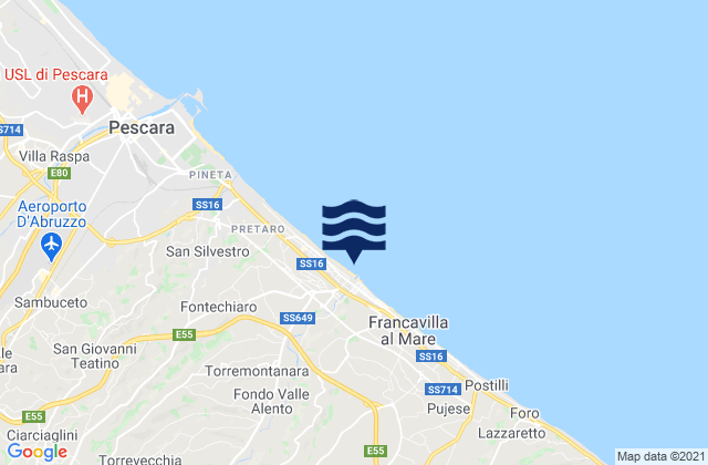 Villamagna, Italyの潮見表地図