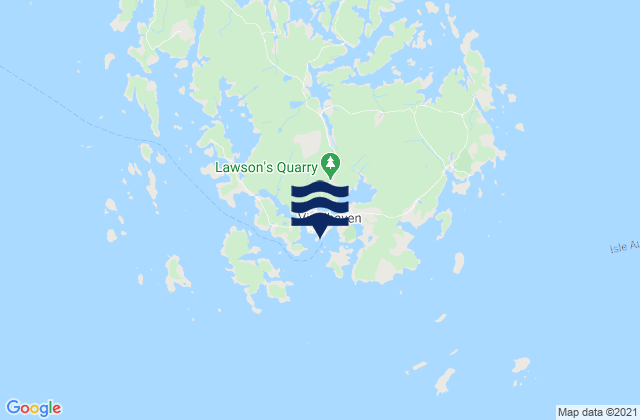 Vinalhaven Vinalhaven Island, United Statesの潮見表地図
