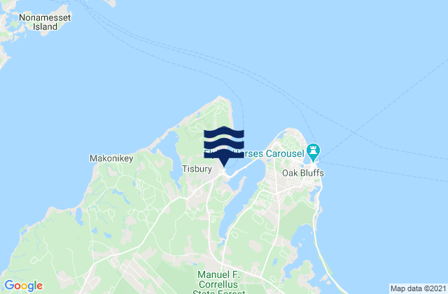 Vineyard Haven, United Statesの潮見表地図