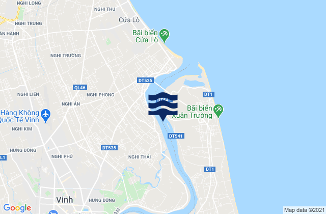 Vinh, Vietnamの潮見表地図