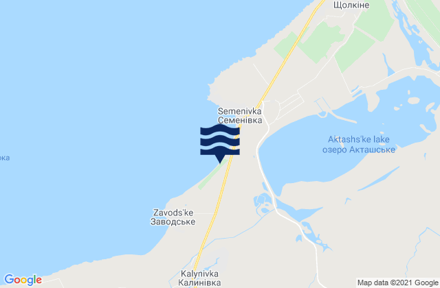 Vinogradnoye, Ukraineの潮見表地図