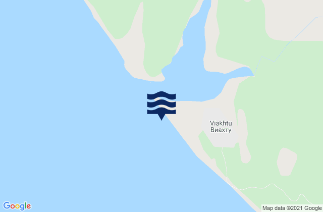Viyakhtu Bay, Russiaの潮見表地図