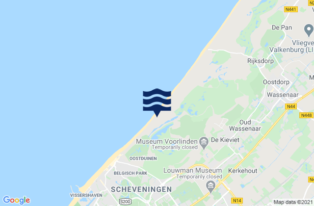 Voorburg, Netherlandsの潮見表地図