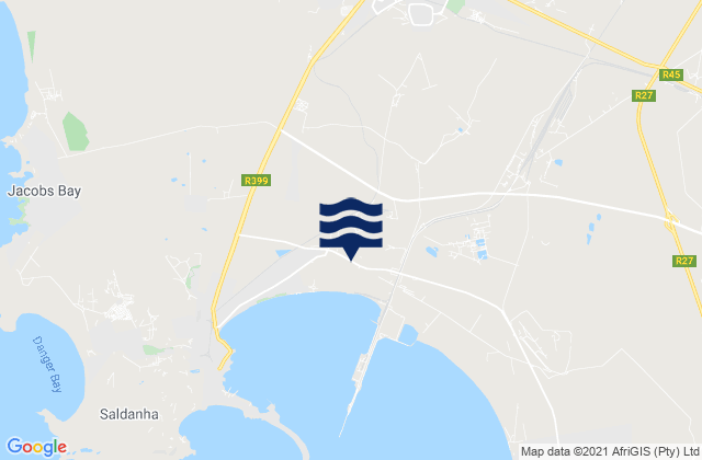 Vredenburg, South Africaの潮見表地図