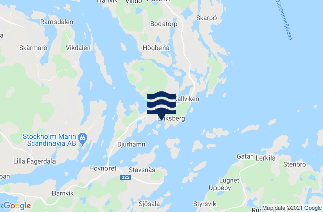 Värmdö Kommun, Swedenの潮見表地図