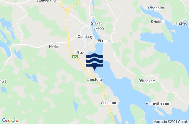 Västerviks Kommun, Swedenの潮見表地図