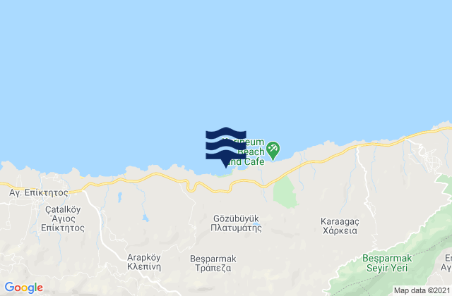 Vóni, Cyprusの潮見表地図