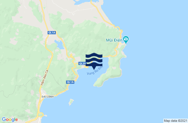 Vũng Rô, Vietnamの潮見表地図