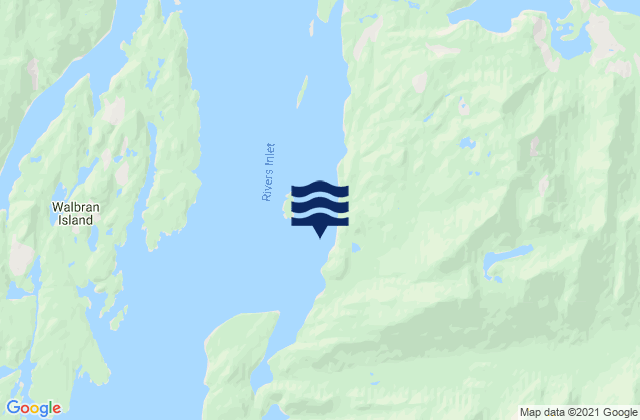 Wadhams, Canadaの潮見表地図