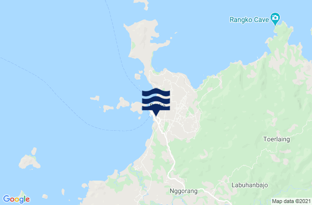 Waewaso, Indonesiaの潮見表地図